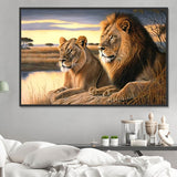 Löwe 5d Diy Diamond Painting Diamant Malerei Set MJ9206