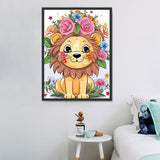 Löwe 5d Diy Diamond Painting Diamant Malerei Set MJ9210