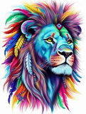 Löwe 5d Diy Diamond Painting Diamant Malerei Set MJ9215