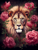 Löwe 5d Diy Diamond Painting Diamant Malerei Set MJ9236