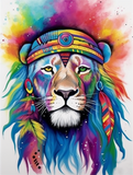 Löwe 5d Diy Diamond Painting Diamant Malerei Set MJ9237