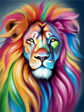 Löwe 5d Diy Diamond Painting Diamant Malerei Set MJ9245