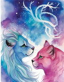 Löwe 5d Diy Diamond Painting Diamant Malerei Set MJ9250