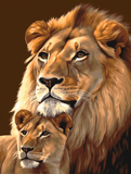 Löwe 5d Diy Diamond Painting Diamant Malerei Set MJ9251