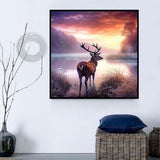 Hirsch 5d Diy Diamond Painting Diamant Malerei Set MJ9260