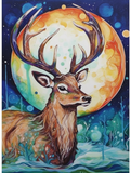 Hirsch 5d Diy Diamond Painting Diamant Malerei Set MJ9316