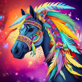Pferd 5d Diy Diamond Painting Diamant Malerei Set MJ9344