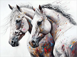 Pferd 5d Diy Diamond Painting Diamant Malerei Set MJ9373