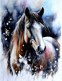 Pferd 5d Diy Diamond Painting Diamant Malerei Set MJ9384
