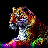 Leopard 5d Diy Diamond Painting Diamant Malerei Set MJ9417