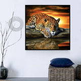 Leopard 5d Diy Diamond Painting Diamant Malerei Set MJ9419