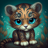 Leopard 5d Diy Diamond Painting Diamant Malerei Set MJ9420