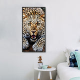 Leopard 5d Diy Diamond Painting Diamant Malerei Set MJ9424