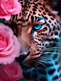 Leopard 5d Diy Diamond Painting Diamant Malerei Set MJ9445