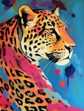 Leopard 5d Diy Diamond Painting Diamant Malerei Set MJ9455