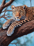Leopard 5d Diy Diamond Painting Diamant Malerei Set MJ9456