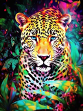 Leopard 5d Diy Diamond Painting Diamant Malerei Set MJ9459