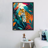 Leopard 5d Diy Diamond Painting Diamant Malerei Set MJ9460