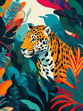 Leopard 5d Diy Diamond Painting Diamant Malerei Set MJ9460