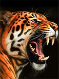 Leopard 5d Diy Diamond Painting Diamant Malerei Set MJ9464