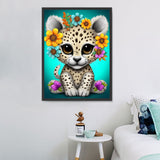 Leopard 5d Diy Diamond Painting Diamant Malerei Set MJ9469