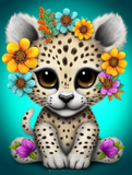Leopard 5d Diy Diamond Painting Diamant Malerei Set MJ9469