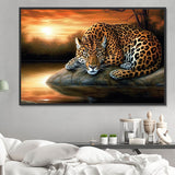 Leopard 5d Diy Diamond Painting Diamant Malerei Set MJ9472