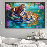 Leopard 5d Diy Diamond Painting Diamant Malerei Set MJ9474