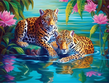 Leopard 5d Diy Diamond Painting Diamant Malerei Set MJ9474