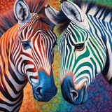 Zebra 5d Diy Diamond Painting Diamant Malerei Set MJ9476