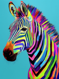 Zebra 5d Diy Diamond Painting Diamant Malerei Set MJ9490
