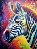 Zebra 5d Diy Diamond Painting Diamant Malerei Set MJ9492