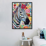 Zebra 5d Diy Diamond Painting Diamant Malerei Set MJ9494