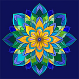 Mandala 5d Diy Diamond Painting Diamant Malerei Set MJ9514