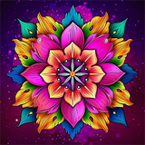Mandala 5d Diy Diamond Painting Diamant Malerei Set MJ9516