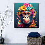 Affe 5d Diy Diamond Painting Diamant Malerei Set MJ9593