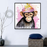 Affe 5d Diy Diamond Painting Diamant Malerei Set MJ9603