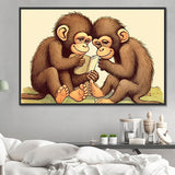 Affe 5d Diy Diamond Painting Diamant Malerei Set MJ9626
