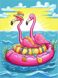 Flamingo 5d Diy Diamond Painting Diamant Malerei Set MJ9633