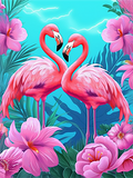 Flamingo 5d Diy Diamond Painting Diamant Malerei Set MJ9644