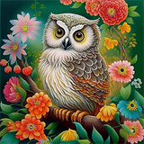 Eule 5d Diy Diamond Painting Diamant Malerei Set MJ9744