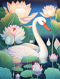Schwan 5d Diy Diamond Painting Diamant Malerei Set MJ9881