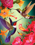 Vogel 5d Diy Diamond Painting Diamant Malerei Set MJ9969