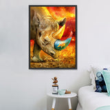 Nashorn 5d Diy Diamond Painting Diamant Malerei Set SS1675130920