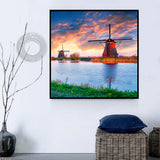 Windmühle 5d Diy Diamond Painting Diamant Malerei Set SS1841277229