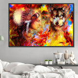 Tier und Mensch 5d Diy Diamond Painting Diamant Malerei Set SS336914159
