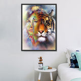 Tiger 5d Diy Diamond Painting Diamant Malerei Set SS350471198