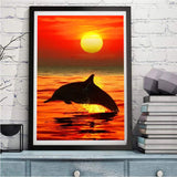 Delphin 5d Diamond Painting /Diamant Malerei Set VM9691