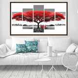 Multi Panel Baum 5d Diy Diamond Painting Diamant Malerei Set QB9015