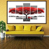 Multi Panel Baum 5d Diy Diamond Painting Diamant Malerei Set QB9015